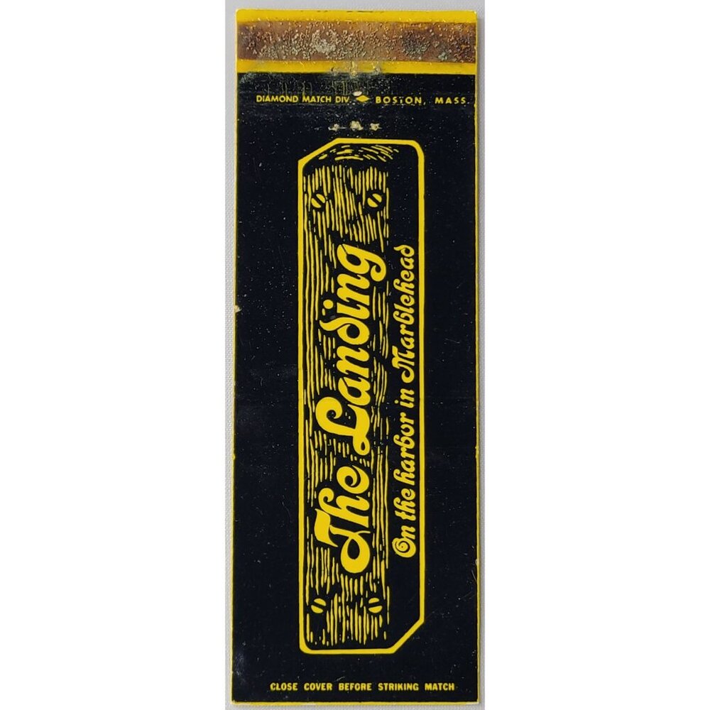 Front Strike Matchbook Cover The Landing On the Harbor in Marblehead MA